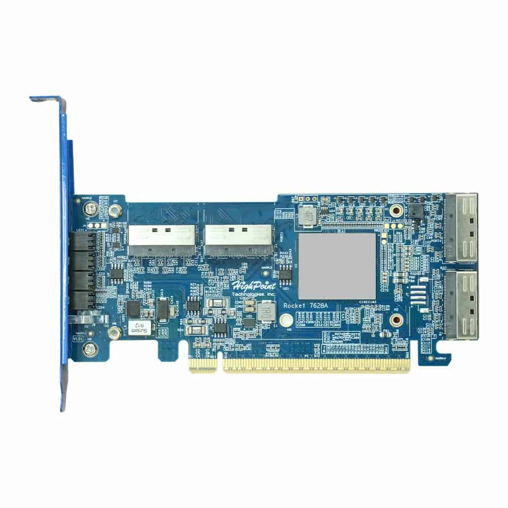 (image for) HighPoint Rocket 7628A MCIO NVMe PCIe 5.0 RAID Adapter Card